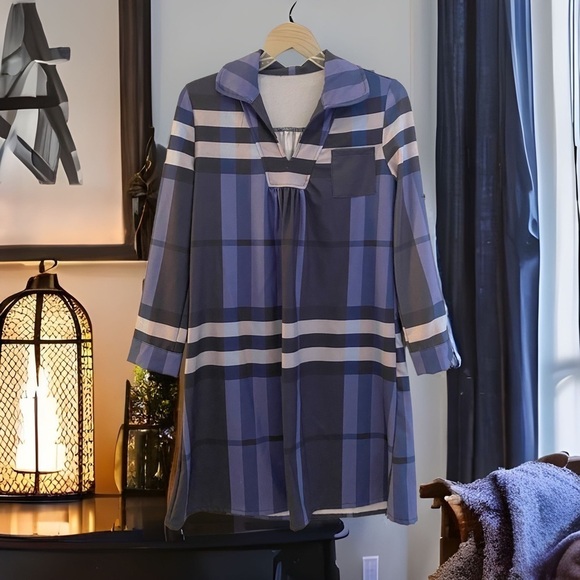 Plaid Mini Dress - Picture 2 of 5